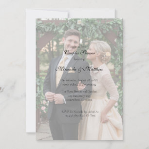 Butter-Gelbe Rose Bouquet Couples Dusche Einladung