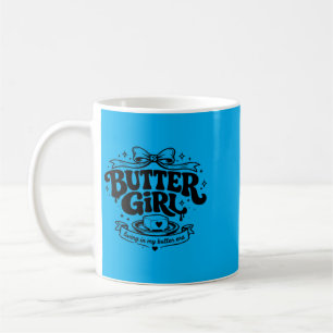 Butter Girl, die in der Butter-Ära Retro Coquette Kaffeetasse