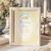 Butter-Halb-Gelb-Gingham-Mimosa-Bar