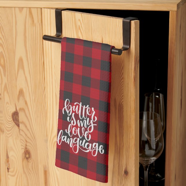 Butter is my Love Language  Geschirrtuch (Drittel gefaltet)