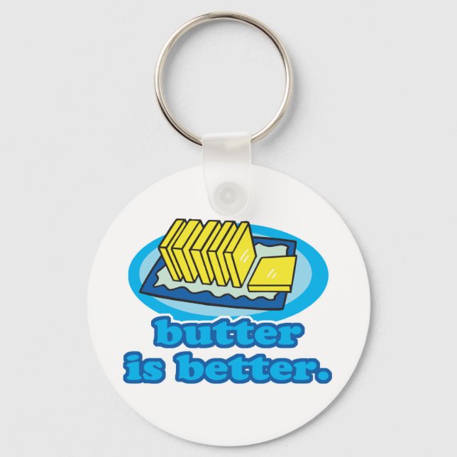 Butter ist besser schlüsselanhänger (Vorderseite)
