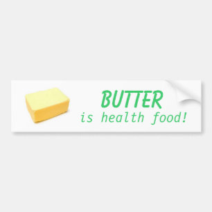 Butter ist Biokost Autoaufkleber