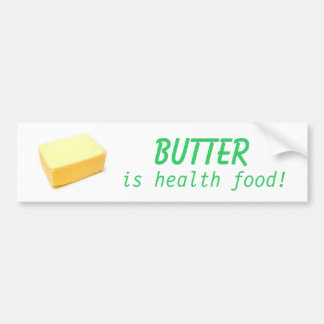 Butter ist Biokost Autoaufkleber