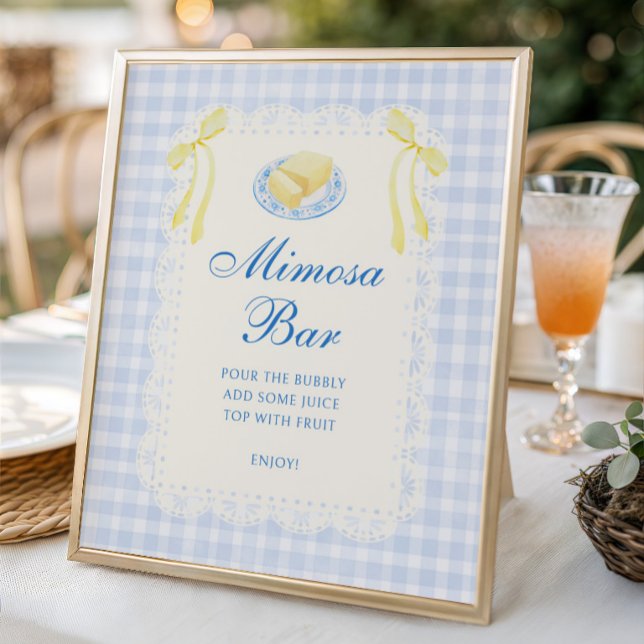 Butter-Junggesellinnenabschied Mimosa-Bar Poster (Von Creator hochgeladen)