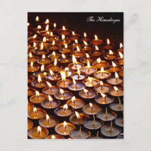 Butter Lampen Angebote, Gebete, Nepal / Himalaya Postkarte