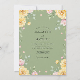 Butter Moss Grüne Hochzeit Einladung