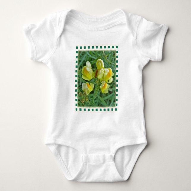 Butter 'n Eggs Wildblume Koordination Elemente Baby Strampler (Vorderseite)