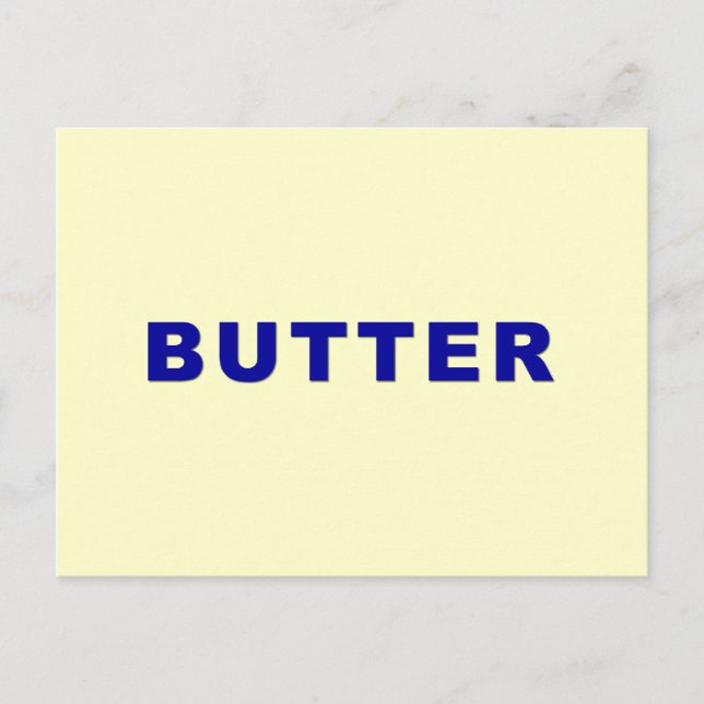 Butter Postkarte (Vorderseite)