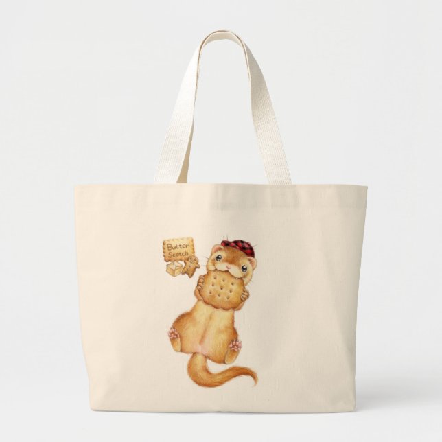 butter scotch ferret jumbo stoffbeutel (Vorne)