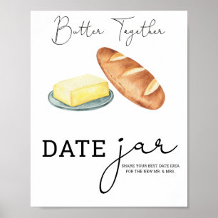 Butter Together Brautparty Date jar bridgame Poster