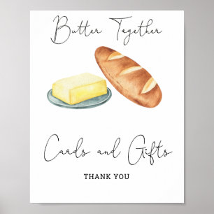 Butter Together Brautparty - Karten und Geschenke Poster