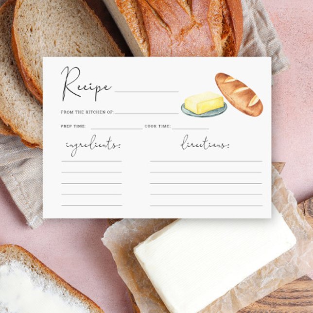 Butter Together Brautparty - Rezept card (Von Creator hochgeladen)