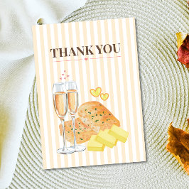 Butter Together Bridal Shower Thank You Card  Dankeskarte