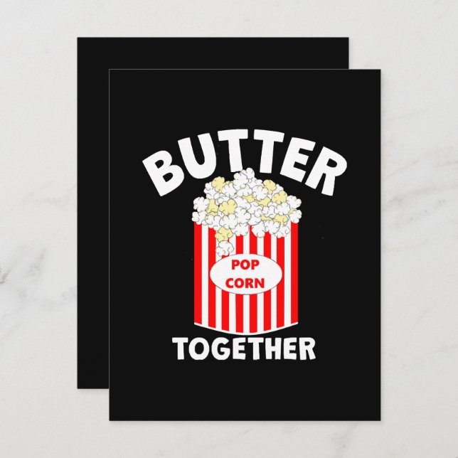 BUTTER Together Movie Popcorn Begleitkarte (Vorne/Hinten)