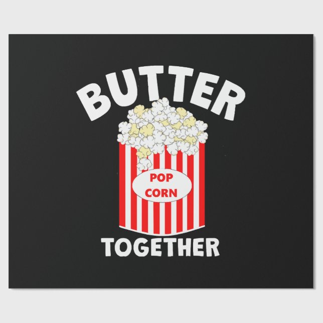 BUTTER Together Movie Popcorn Geschenkpapier (Flach)