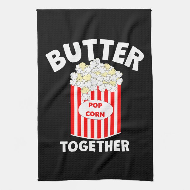 BUTTER Together Movie Popcorn Geschirrtuch (Vertikal)