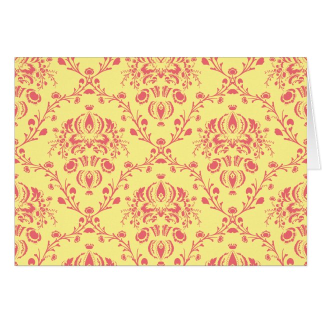 Butter und Cranberry Damask (Vorderseite (Horizontal))