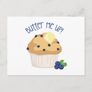 Butter und Muffin Postkarte
