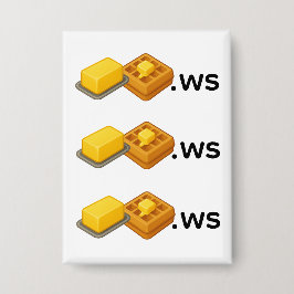 Butter-Waffel-Abzeichen Button