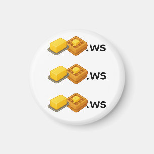 Butter-Waffel-Abzeichen Magnet