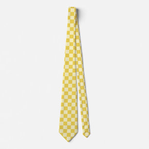 Butter Yellow Checkerboard Krawatte