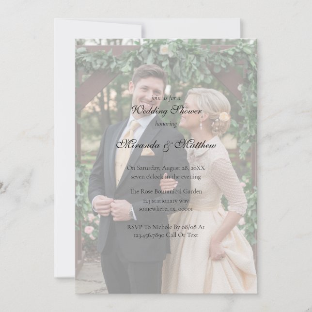 Butter-Yellow Rose Bouquet Polterabend Einladung (Vorderseite)