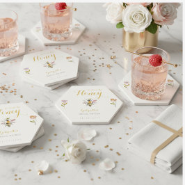 Butter Yellow She Found Her Honey Bee Bridal Party Untersetzer