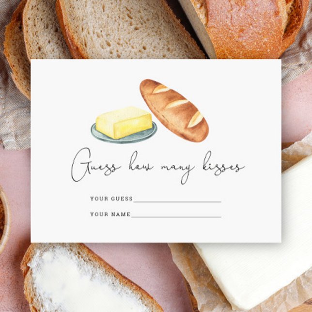 Butter zusammen, raten Sie, wie viele Küsse Bridga Begleitkarte (Von Creator hochgeladen)