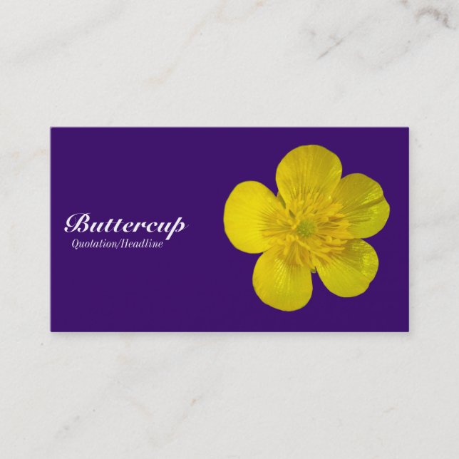 Butterblume - Deep Purple 330066 Visitenkarte (Vorderseite)
