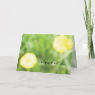 Butterblume-Geburtstags-Karte Karte