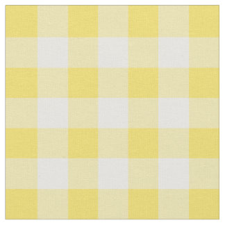 Butterblume-gelber u. weißer Gingham-Karo Stoff