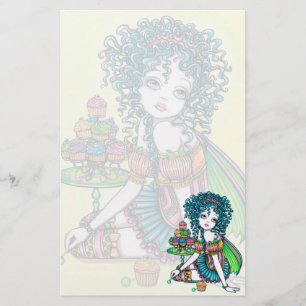 "Butterblume-" Schalen-Kuchen-feenhaftes Briefpapier