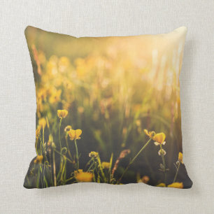 Butterblume-Sonnenuntergang Kissen