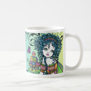 "Butterblume-" u. "Lyra" Regenbogen-feenhafte Kaffeetasse