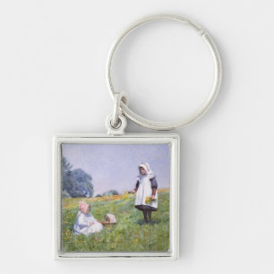 Butterblumeen und Gänseblümchen Schlüsselanhänger