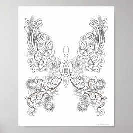 Butterblumen #17 Fantasy Coloring Poster