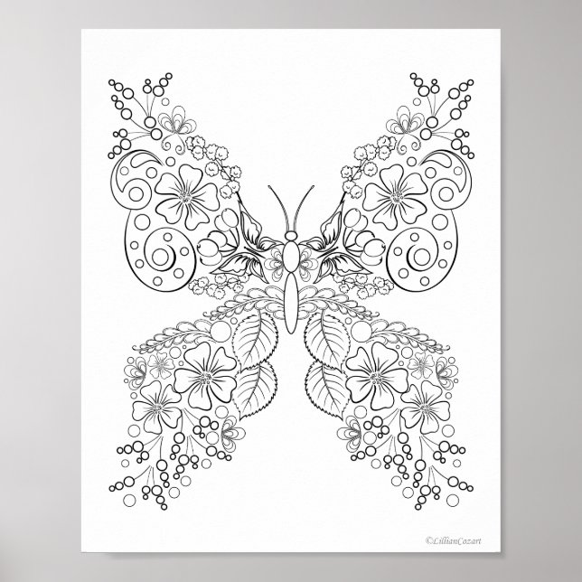 Butterblumen #8 Farbplakat Poster (Vorne)