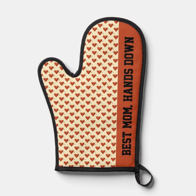 Buttercreme Hearts Ofenhandschuh (Vorderseite)