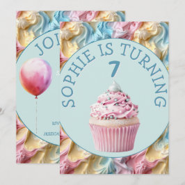 Buttercreme-Icing-Party Geburtstag Einladung