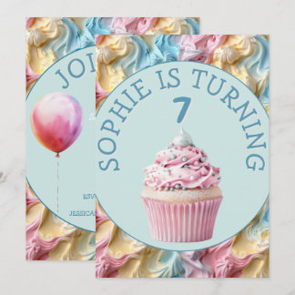 Buttercreme-Icing-Party Geburtstag Einladung