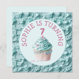 Buttercreme-Icing-Party Geburtstag Einladung