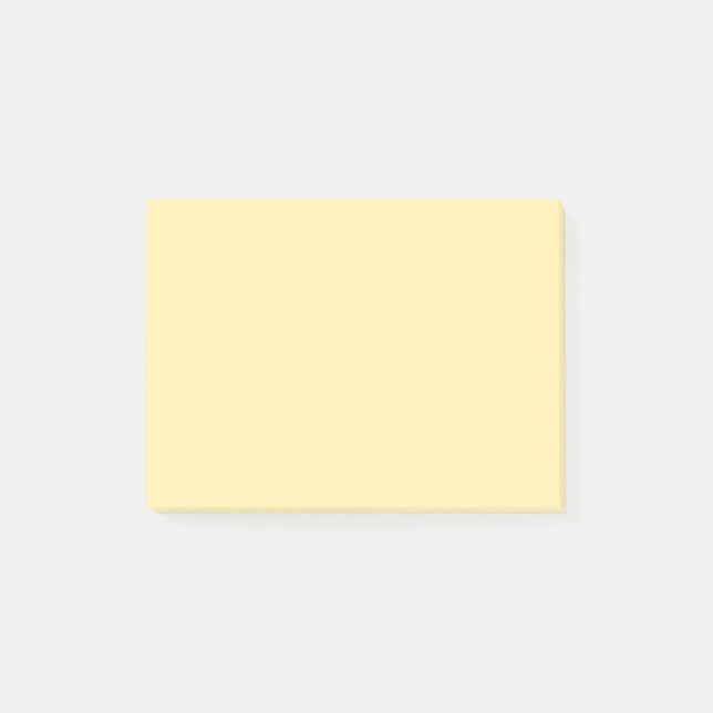 Buttercreme, solide Farbe Post-it Klebezettel (Vorderseite)