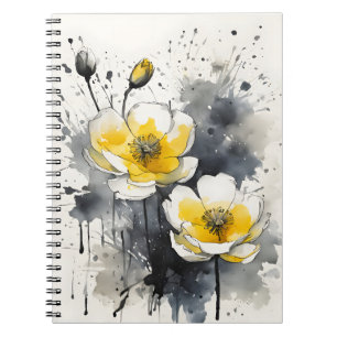 Buttercup - Aquarellblumen Notizblock