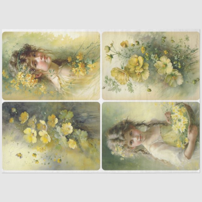 Buttercup Beauties Seidenpapier (Vorderseite)
