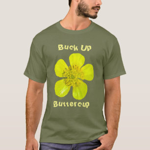 Buttercup Blume bewundern. Buttertasse aufkleben. T-Shirt