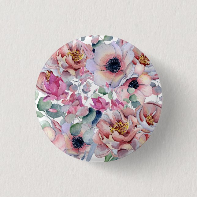 Buttercup-Blume Button (Vorderseite)