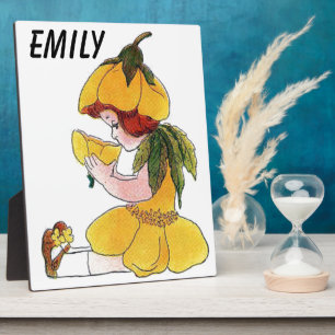 Buttercup Blume Kind Niedliches kleines Mädchen Fotoplatte