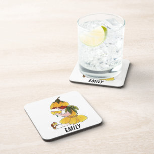 Buttercup Blume Kind Niedliches kleines Mädchen Untersetzer