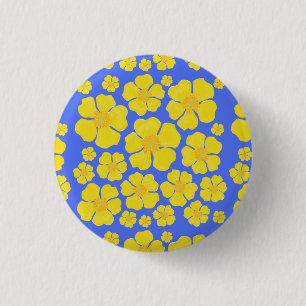 Buttercup-Blumen-Design auf Button
