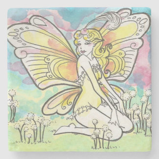 Buttercup Cartoon Pastellpadel Fairy Stone Unterse Steinuntersetzer